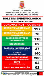 Boletim Epidemiológico 30-06-2020