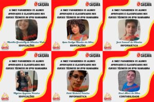 A SMEC parabeniza os alunos aprovados e classificados nos cursos técnicos do IFPB Guarabira