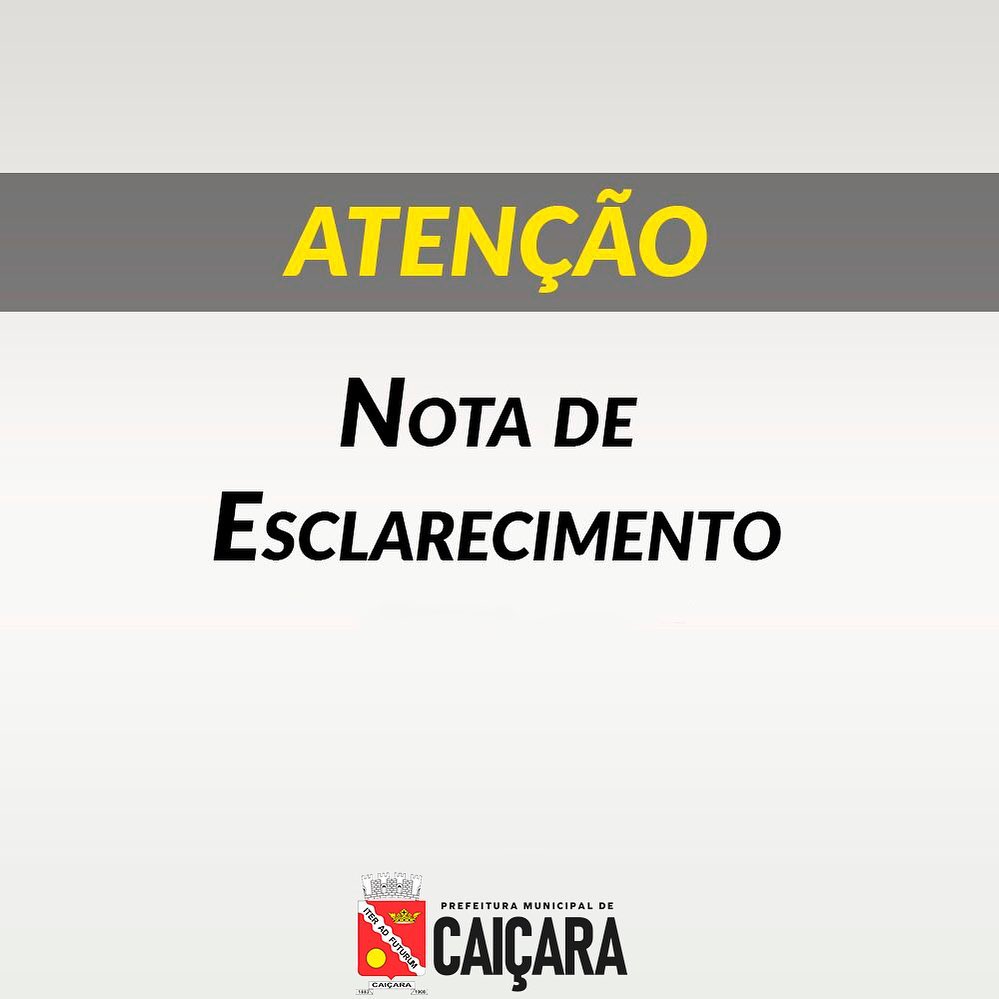 Nota de esclarecimento (incêndio PSF II)