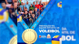 Premiação Da Equipe Infantil de Voleibol 2022