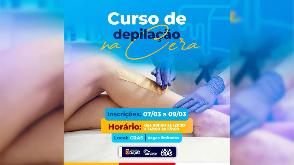A Prefeitura Municipal de Caiçara-PB junto a Secretaria de Assistência Social e o Centro de Referência da Assistencial Social-CRAS esta promovendo uma oficina profissionalizante de Depilação em Cera.