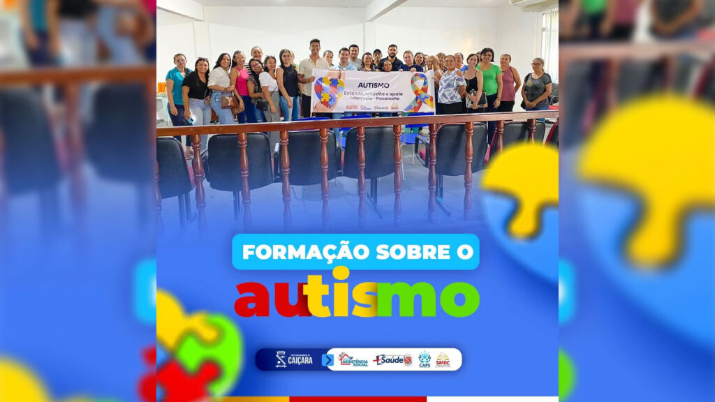 Evento realizado no Auditório da Prefeitura Municipal onde teve a formação para pais, responsáveis e cuidadores sobre o Autismo