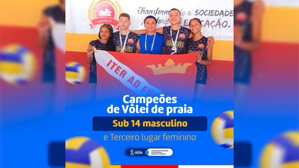 A Prefeitura Municipal de Caiçara vem parabenizar os alunos da Escola João Alves de Carvalho pela belíssima participação e resultado nos Jogos Escolares da Paraíba