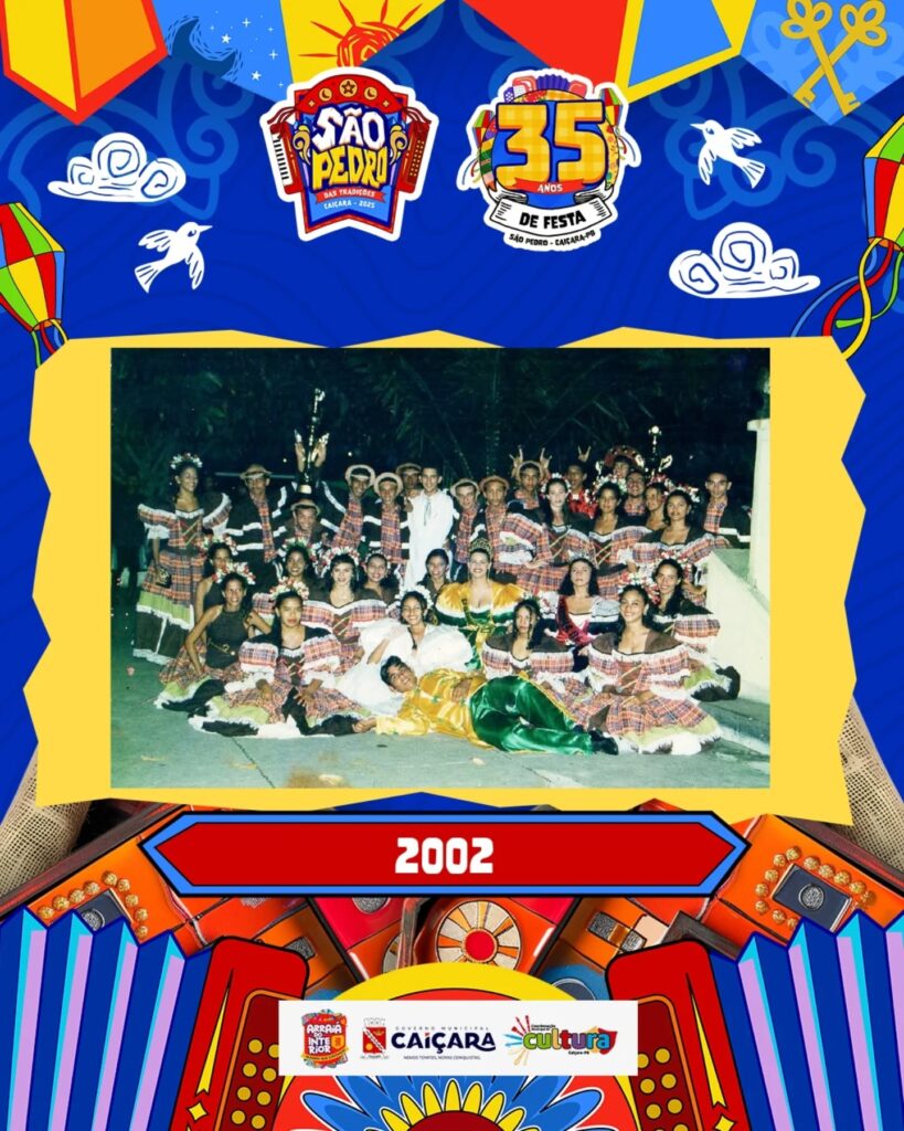 QUADRILHA NAÇÃO NORDESTINA, DESTAQUE NA HISTÓRIA JUNINA DE CAIÇARA.